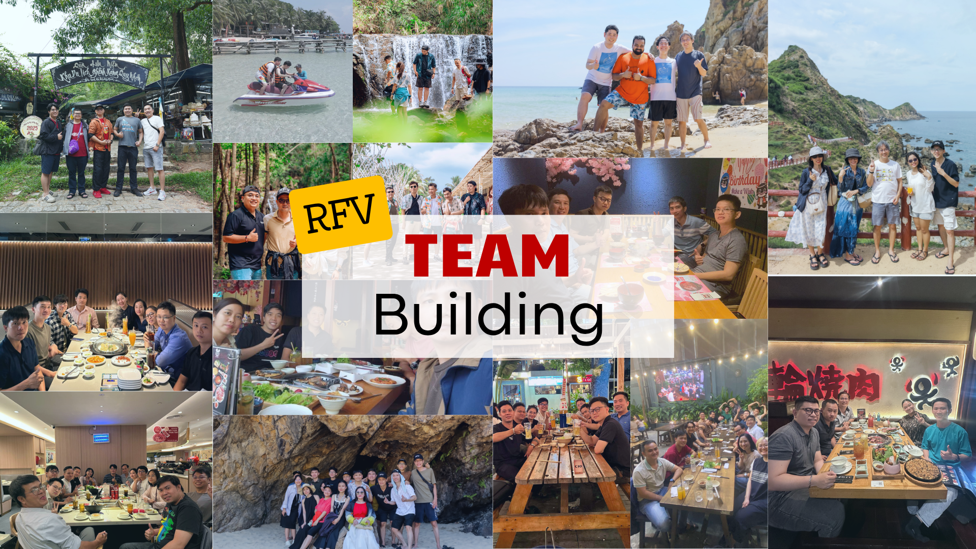 Team building activities at Rakuten Fintech Vietnam
